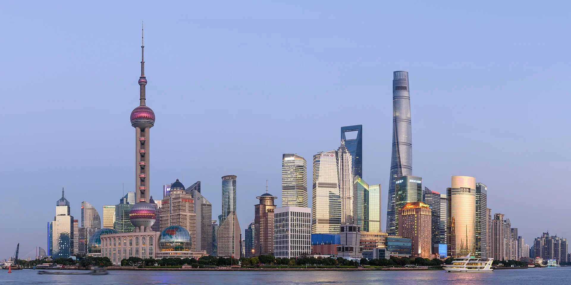 El Bund y el skyline de Pudong