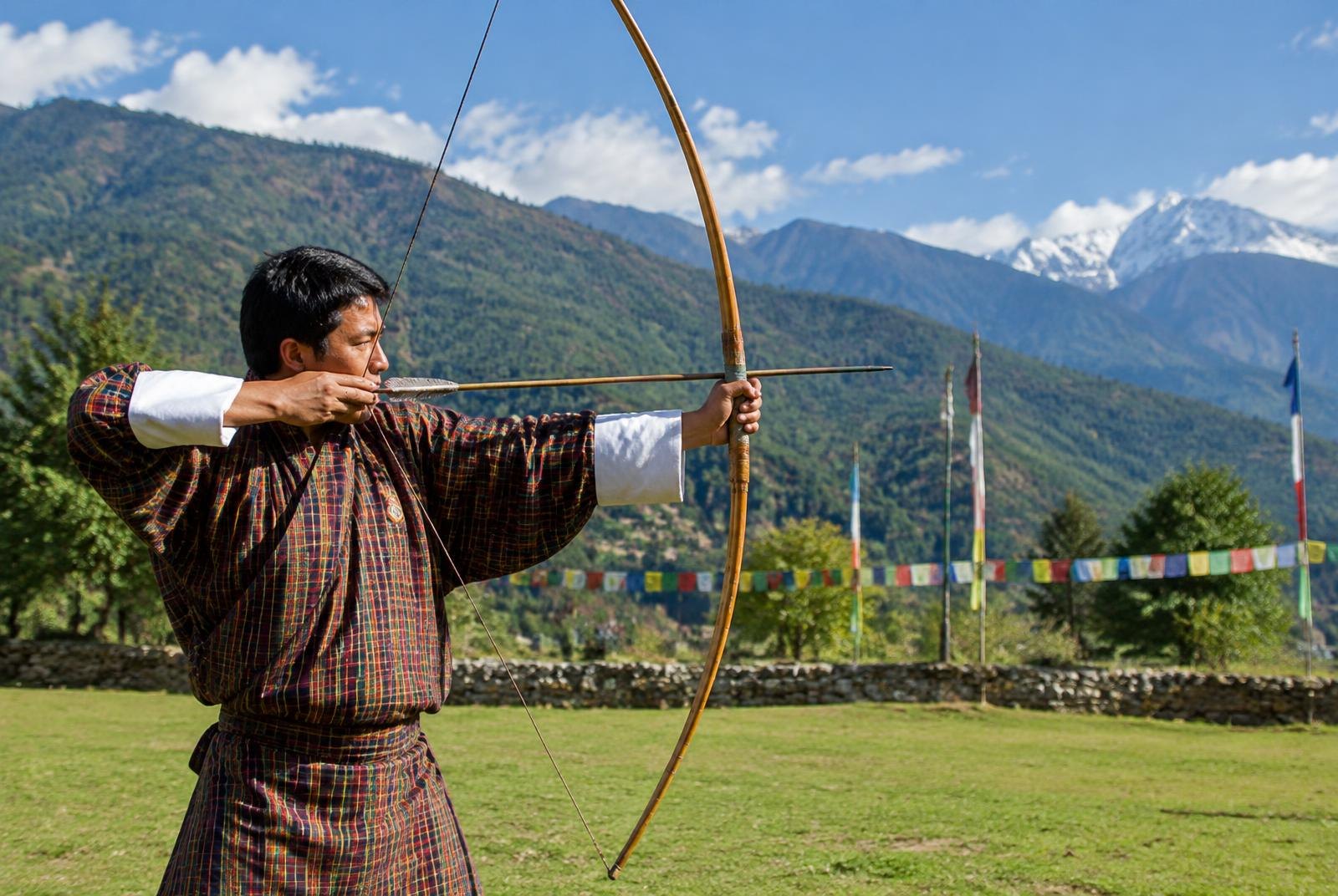 Tiro con arco tradicional