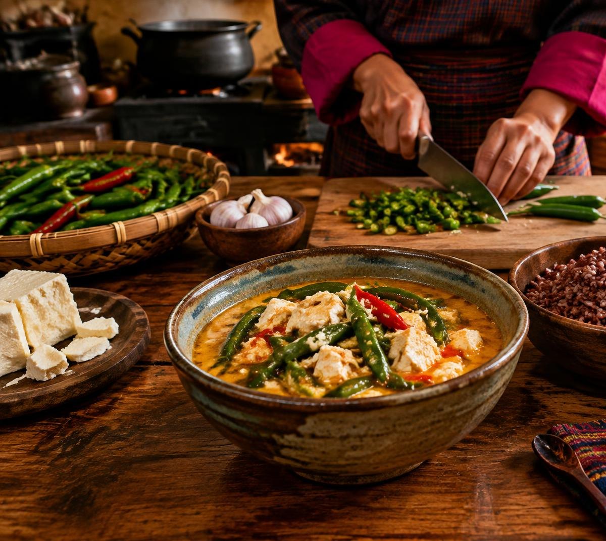 Cocina butanesa: aprende el ema datshi