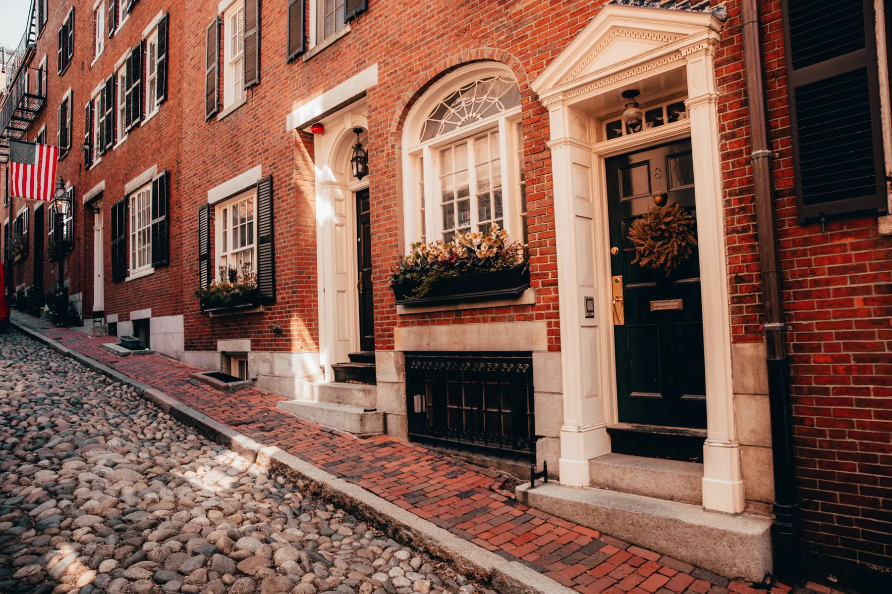 Beacon Hill y Acorn Street