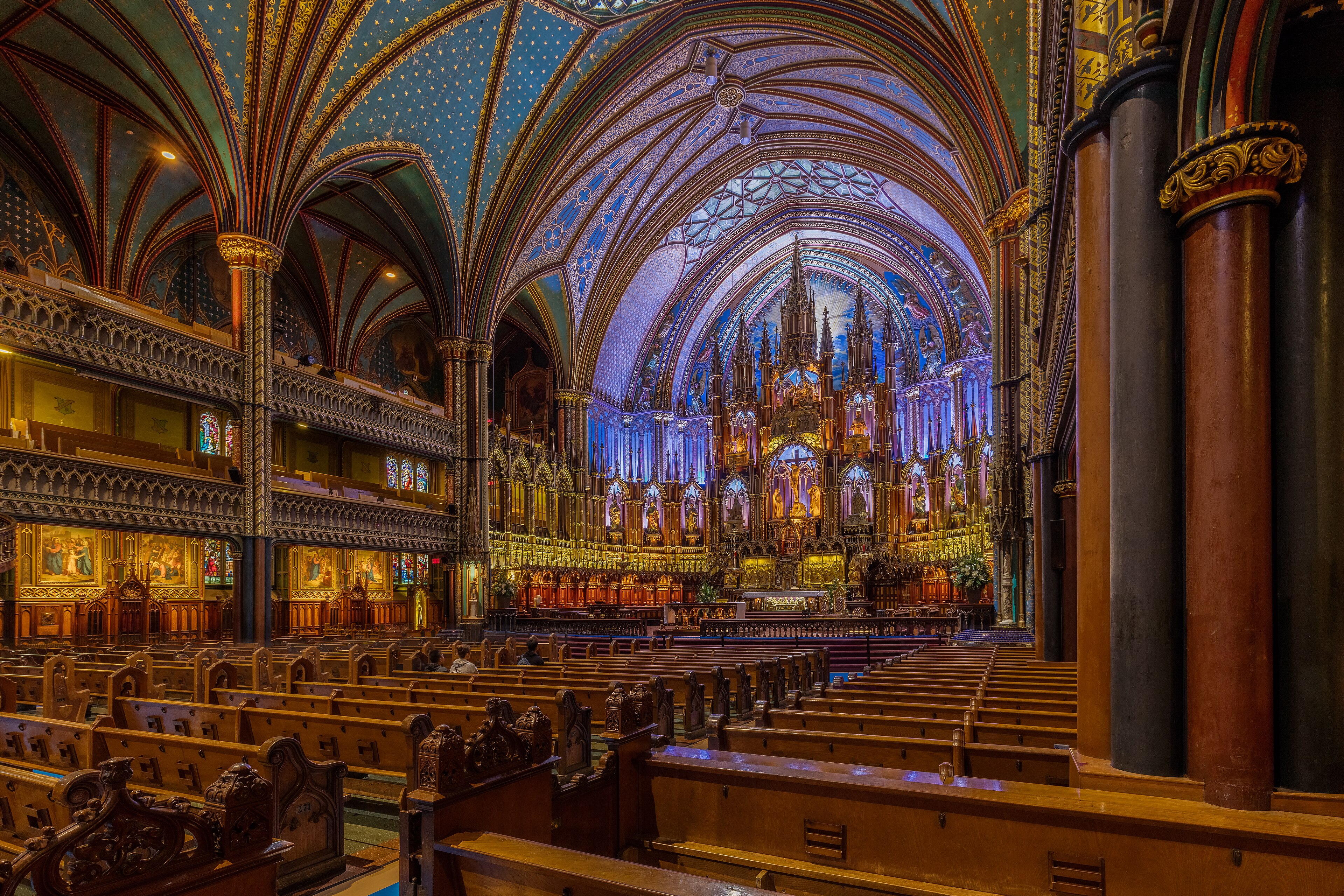 Viejo Montreal y basílica de Notre-Dame
